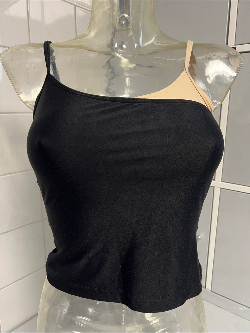 Bloch Asymmetric Illusion Bra Camisole S NWT